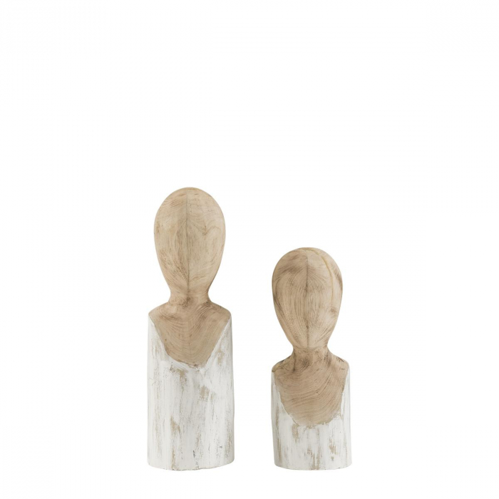 Mesha & Neru träfigurer natur- Artwood