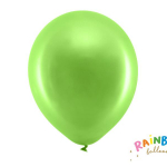 Metalic Ljus Grön Ballonger | 10st Rainbow Ballonger 30cm metall grön