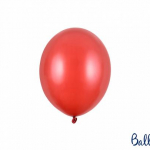 Metalic röd Ballonger | Strong Balloons 12cm, 10st Metall röd