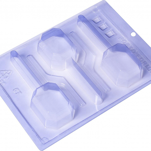 Porto Formas Special 3-Part Mold - 57 Lollipop Esmeralda - Pralinform klubbor