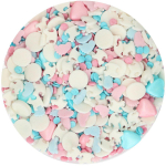 Kort Datum 12-2024 FunCakes - Gender Reveal Sprinkle Medley Strössel - 65g