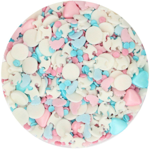 FunCakes - Gender Reveal Sprinkle Medley Strössel - 65g