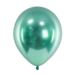 Ballonger Gröna 30cm 10-pack Glansiga Metalllic