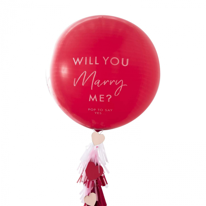 Will You Marry Me? Fira med Ballong Jätteballong