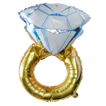 Ring Ballong Folieballong Guld