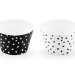 Cupcake Wrappers Dotty  Prickiga Muffinsformar - Svart/Vit