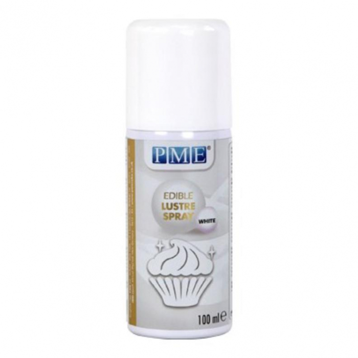 PME - Edible Lustre Spray - White (100ml / 3.38oz)