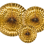 Guld Pin Wheels 3-Pack