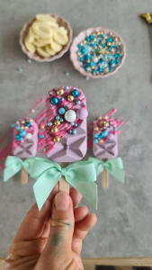 Geometric Cake Popsicle