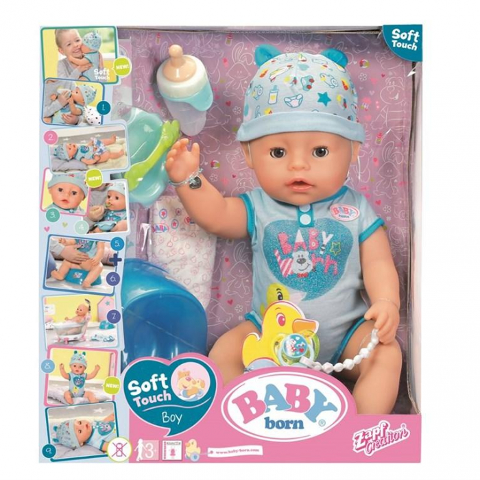 Baby Born ® - Mjuk docka med tillbehör | Pojke