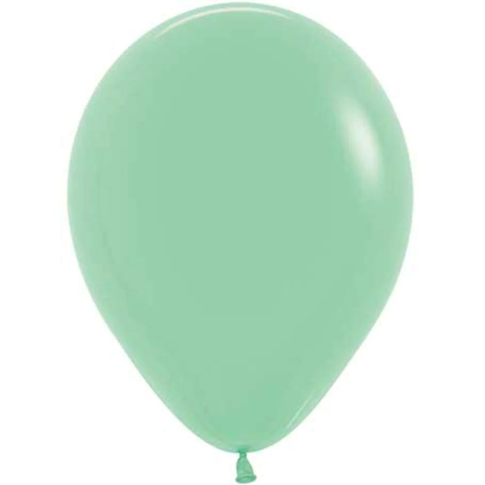 Ballong Macaron grön 30cm 100-pack