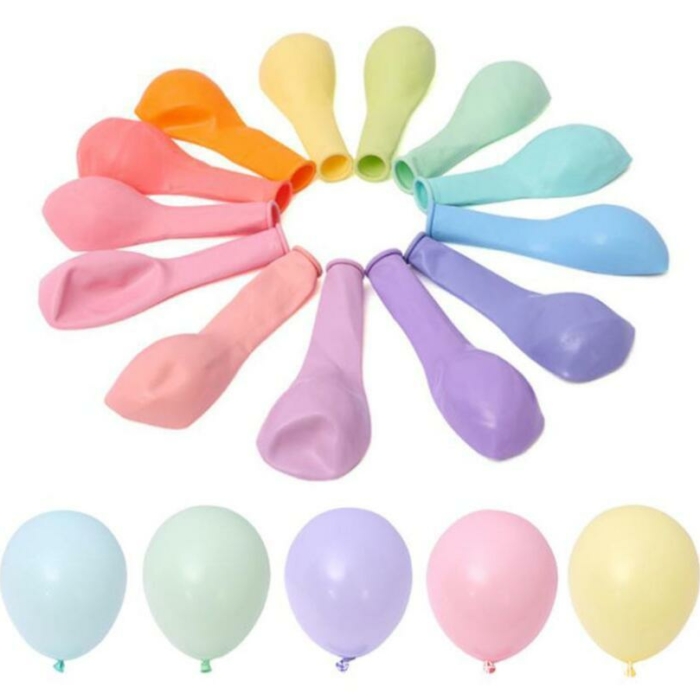 Ballong Macaron grön 30cm 100-pack