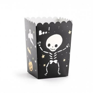 Popcornboxar Boo! 6 st Lådor Askar Snackslådor Halloween- PartyDeco