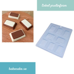 BWB Simple Mold - Tablete Evelin 38 - Pralinform Chokladform