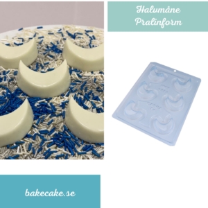 BWB Special 3-Part Mold 9575 - Pralinform Halvmåne Chokladform