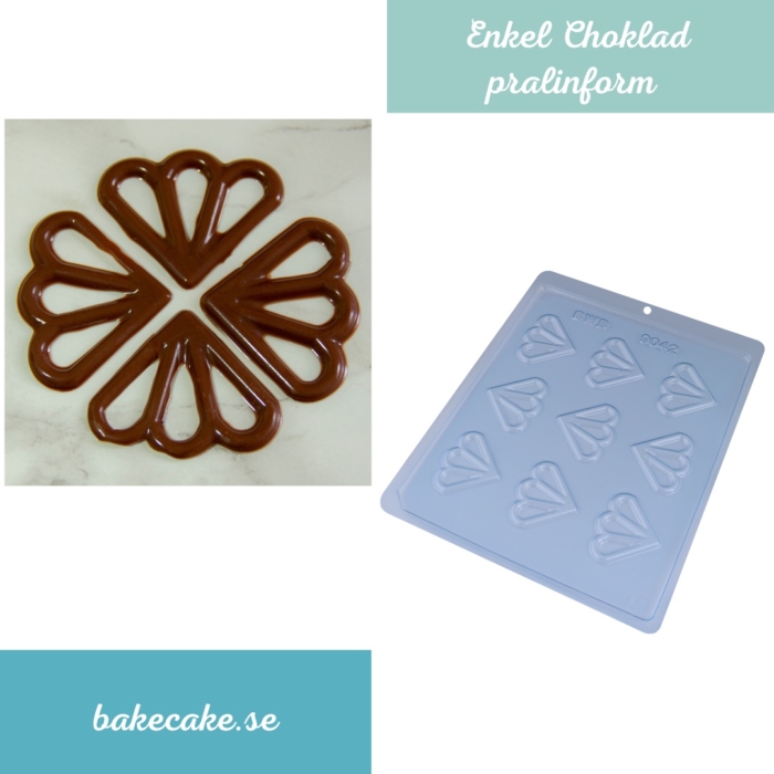 BWB Simple Mold - Arabesco 5 9042 - Pralinform Chokladform