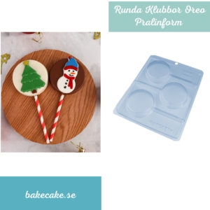 BWB 9843 - Special 3-Part Mold - Pralinform Runda Klubbor Oreo, Chokladform