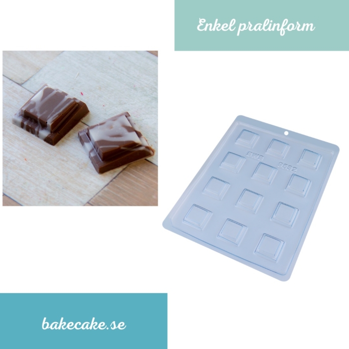 BWB Simple Mold - Bombom Detalhado 4 9532 - Pralinform Chokladform