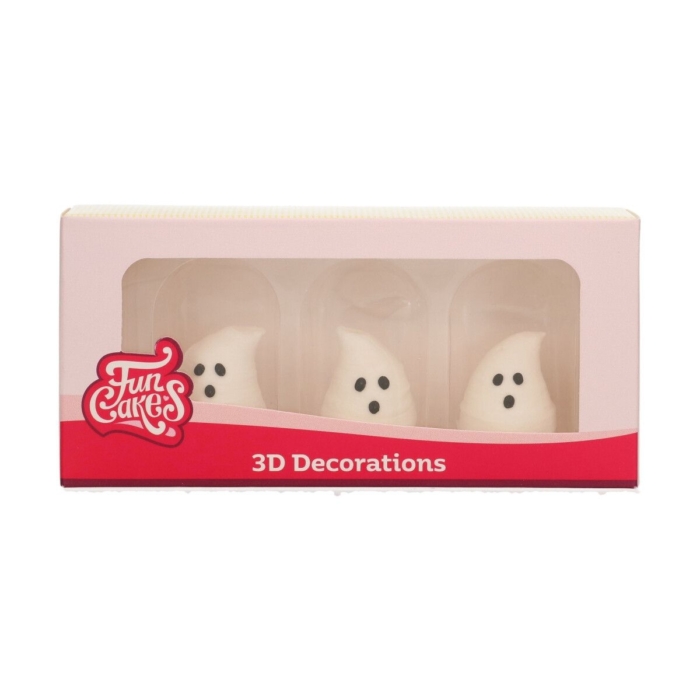 FunCakes Sugar Decorations 3D Ghosts Set/3