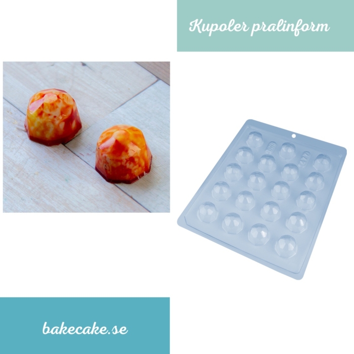 BWB Simple Mold - Bombom Diamante 477 - Pralinform Chokladform