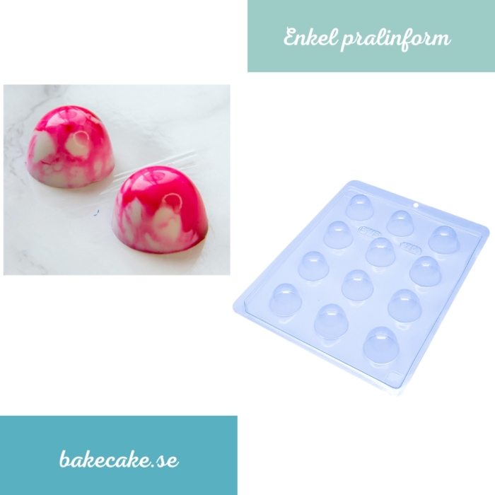 BWB Simple Mold - Bombom 10 - Pralinform Chokladform