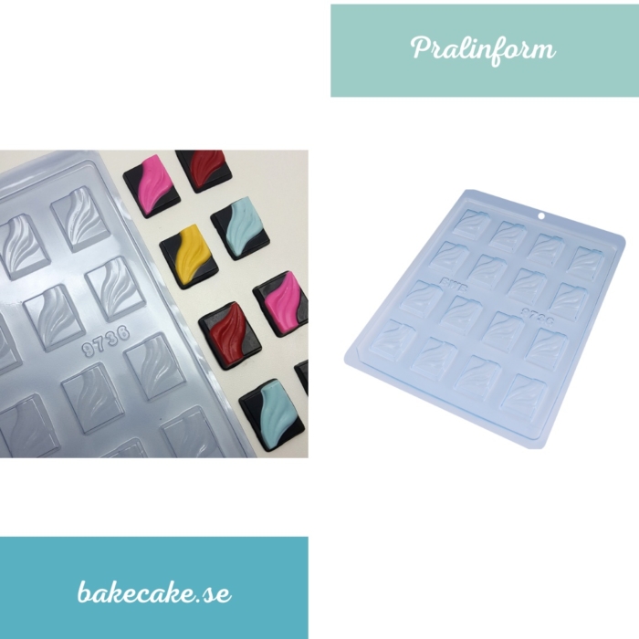 BWB Simple Mold - Bombom Detalhado 15 9736 - Pralinform Chokladform