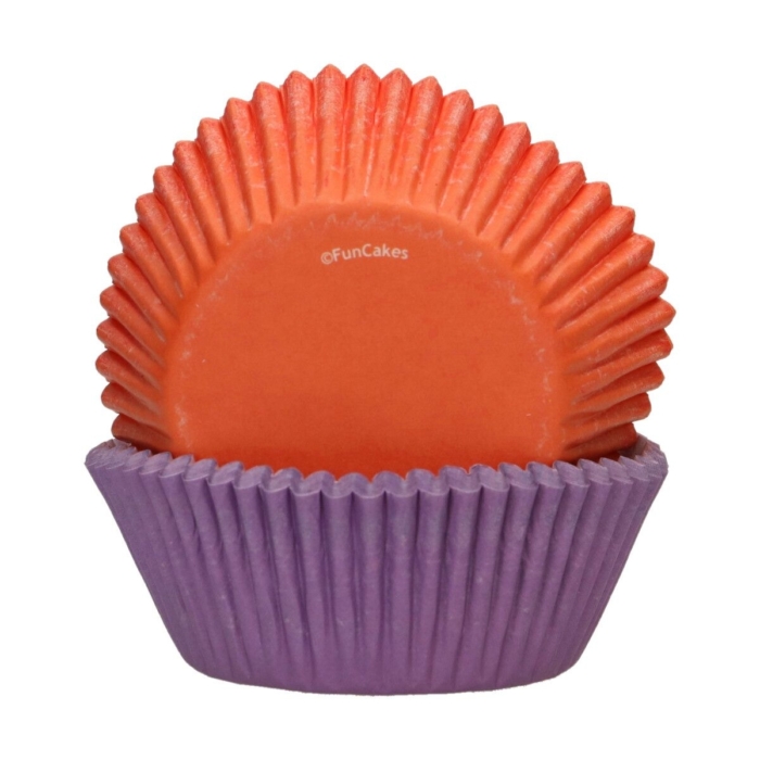 FunCakes Baking Cups Purple / Orange pk/48