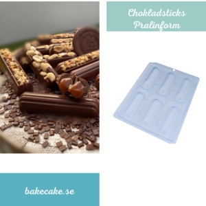 BWB 10016 - Special 3-Part Mold - Pralinform Chokladsticks