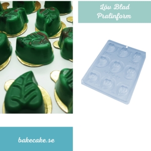 BWB 9640 - Special 3-Part Mold - Löv Blad Pralinform Chokladform