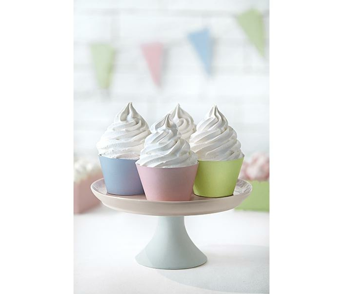 Cupcake Wrappers Pastel Färger Muffinsformar