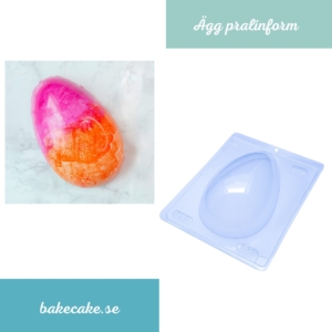 BWB Simple Mold - Ovo Liso 750g 144 - Pralinform Chokladform Ägg