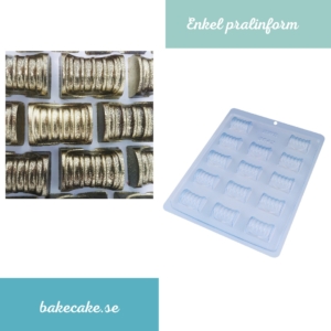 BWB Simple Mold - Bombom Detalhado 14 9642 - Pralinform Chokladform