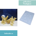 Pralinform Julkrubba figurer - Chokladform - BWB 171