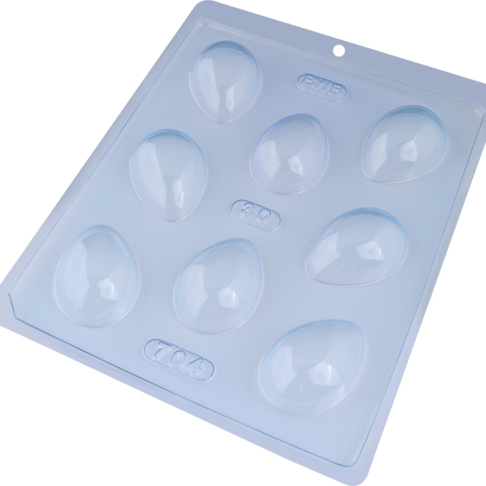 BWB Simple Mold - Ovo Liso 30g 704 - Pralinform Chokladform Ägghalvor