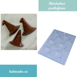 BWB Simple Mold - 9432 - Pralinform Chokladform Häxhattar Halloween