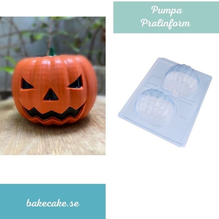 Pralinform Pumpa Stor Halloween - BWB 3-Part Mold 10013