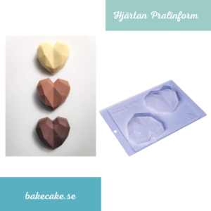 Pralinform Hjärta 200g | Porto Formas Special 3-Part Mold