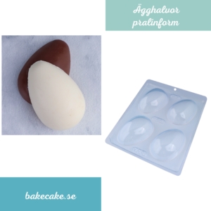 BWB Simple Mold - Ovo Liso 150g 703 - Pralinform Chokladform Ägghalvor