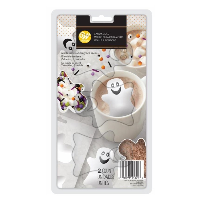 Wilton Candy Mould Choco Bomb Ghost Set/2