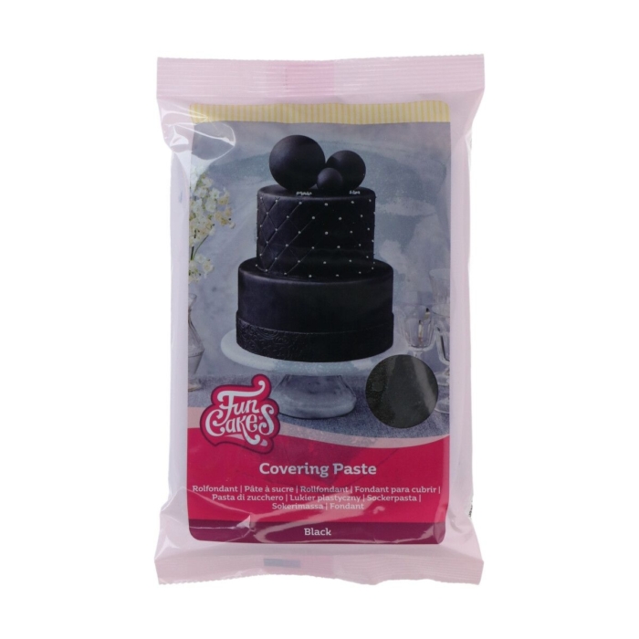 FunCakes Covering Paste 500g Black