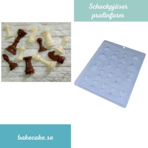 BWB Simple Mold - Xadrez 1360 - Pralinform Chokladform Schackpjäser