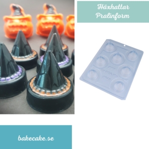 Pralinform Häxhattar Chokladform Halloween - BWB 3-Part Mold 9645