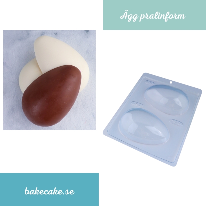 BWB Simple Mold - Ovo Liso 250g 141 - Pralinform Chokladform Ägg