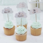 Cake Topper Picks Moln - Hello World