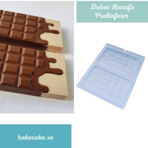 BWB Dubai Kunafa Chokladform 9909 -Pralinform Block Chokladkaka