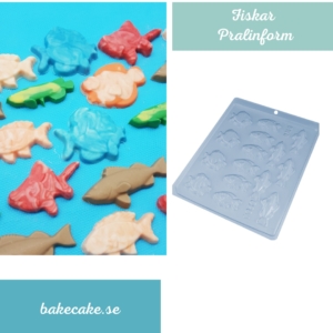 BWB Simple Mould -Pralinform- 9294 Fiskar Chokladform