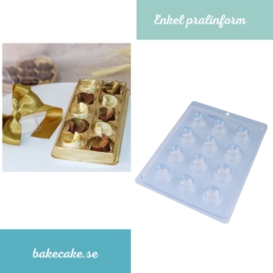 BWB Simple Mold - Bombom Chanfrado 9524 - Pralinform Chokladform