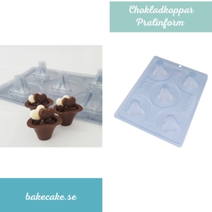 BWB 9453 - Special 3-Part Mold - Pralinform Chokladkoppar