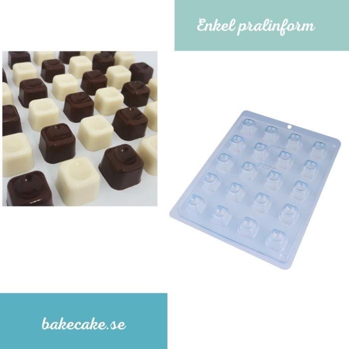 BWB Simple Mold - Bombom Detalhado 7 9535 - Pralinform Chokladform