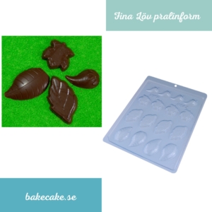 BWB Simple Mold - Folhas 9342 - Pralinform Löv 16st Chokladform